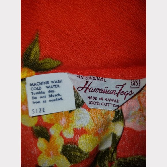 Vtg 60s Hawaiian Togs Floral Print Maxi Dress S - Picture 6 of 6